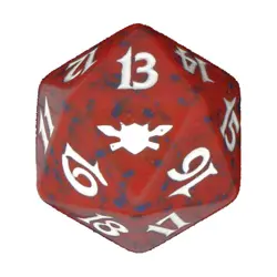WOTC MTG Spindown d20 Life Counters Legions - Red & Blue w/White NM - Image 1