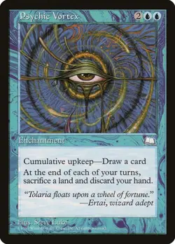 Psychic Vortex Weatherlight Rare NM Magic: The Gathering Normal - Image 1