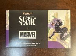 MTG Secret Lair x Marvel's Spider-Man Villainous Plots Rainbow Foil Magic SEALED - Image 1