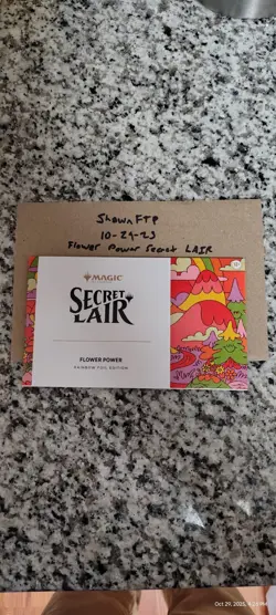 Magic the Gathering Secret Lair Chaos Vault RAINBOW FOIL - Flower Power - Image 3