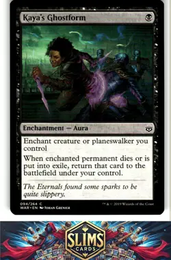 Magic the Gathering MTG War of the Spark Kaya's Ghostform #94 Buy 2 Get 1 - Image 1