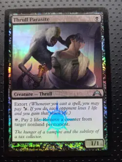 Magic The Gathering MTG Gatecrash #81 Thrull Parasite Foil - Image 1