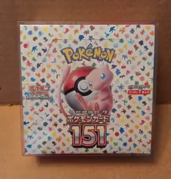 Pokemon S&V 151 Japanese Booster Box Factory Sealed w/ Protector - Ships Fast - Image 1
