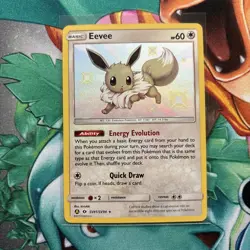 Shiny Eevee SV41/SV94 Pokemon Hidden Fates Shiny Vault Holo Rare NM/M Condition - Image 1