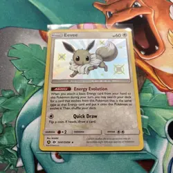Shiny Eevee SV41/SV94 Pokemon Hidden Fates Shiny Vault Holo Rare NM/M Condition - Image 2