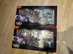 Pokemon TCG Paldean Fates Great Tusk Iron Threads Ex Premium Collection (2 Pack) - Image 1