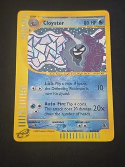 Cloyster 008/165 Expedition Base Set Holo Pokemon TCG WOTC Vintage 2002 LP - Image 1