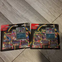 Pokemon TCG: Phantasmal Flames 3 Pack Triple Blister Sneasel & Weavile Promo X2 - Image 1