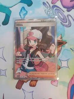 Hilda 164/086 Pokemon Card TCG White Flare Full Rare Art Trainer ENG Holo - Image 1