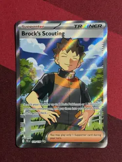 Brock's Scouting Ultra Rare Pokemon SV09: Journey Together 179/159 NM - Image 1