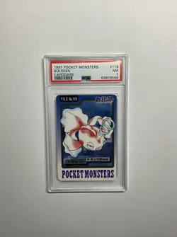 PSA 7 Goldeen 118 Carddass Near Mint Pokemon Card Vending 1997 Pocket Monsters - Image 1