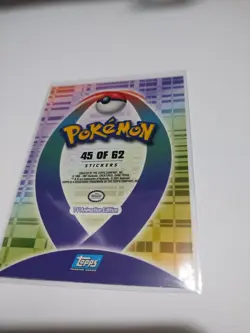 2001 Topps Pokemon Glossy Johto League Champions Sticker #229 Steelix 45 Of 62 - Image 3