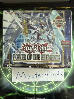 Yugioh Power of the Elements Booster Box 1st Edition Factory Sealed - Image 1