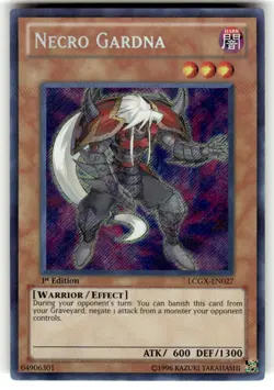 Necro Gardna LCGX-EN027 1st Edition Secret Rare Yugioh Legendary Collection NM - Image 1