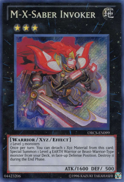 Yugioh! M-X-Saber Invoker ORCS Secret Rare Unl NM - Image 1