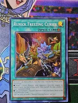 Runick Freezing Curses TAMA-EN033 Tactical Masters Super Rare 1st Edition LP - Image 1
