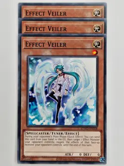 Yu Gi Oh - 3x SDWD-EN018 Effect Veiler - Common - Image 1