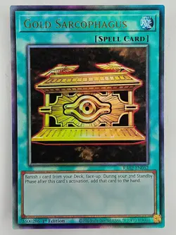 Yu Gi Oh - RA02-EN052 Gold Sarcophagus - Prismatic Ultimate Rare - Image 1