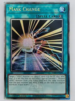 Yu Gi Oh - RA04-EN142 Mask Change - Quarter Century Secret Rare - Image 1