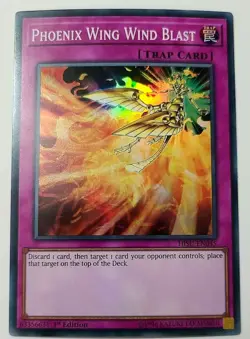 Yu-Gi-Oh 3x Phoenix Wing Wind Blast HISU-EN045 - Super Rare - 1st Edition - NM - Image 1