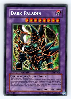 Yugioh Dark Paladin DMG-001 Limited Edition Secret Rare Holo - LP-NM (Crease) ?? - Image 1