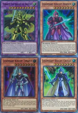 Yugioh Timaeus the Knight of Destiny Set Legendary Critias Hermos 1st Free Holo - Image 1