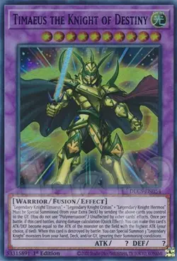 Yugioh Timaeus the Knight of Destiny Set Legendary Critias Hermos 1st Free Holo - Image 2