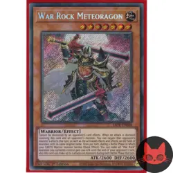 Yugioh War Rock Meteoragon LIOV-EN088 Secret Rare 1st Edition NM - Image 1