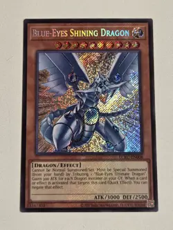 Blue-Eyes Shining Dragon LCKC-EN008 Secret Rare Yugioh Mega Condition Kaiba Mint - Image 1