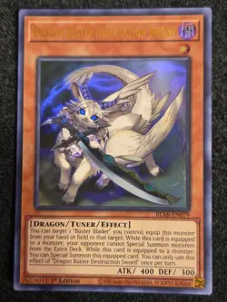 Yugioh Dragon Buster Destruction Sword BLAR-EN079 Ultra Rare 1st Ed VLP - Image 1