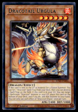 Dracotail Urgula (Super Rare) Super Rare Justice Hunters JUSH-EN004 LP - Image 1