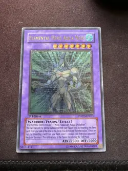 Yugioh Elemental Hero Aqua Neos POTD-EN031 Ultimate Rare 1st Edition - Image 1