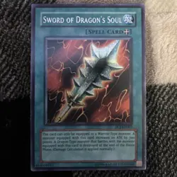 Sword of Dragon's Soul PCJ-EN003 Prismatic Secret Rare Yugioh - Image 1