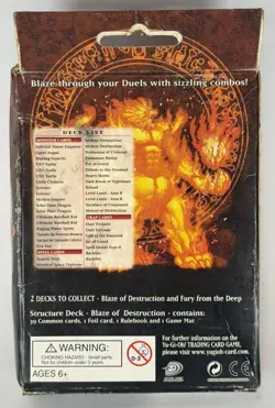 YUGIOH BLAZE OF DESTRUCTION STRUCTURE DECK 1ST EDITION *NEW* - Image 2