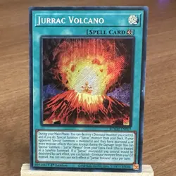 Jurrac Volcano 1st Edition BLMM-EN019 Secret Rare Battles Of Legend Yugioh TCG - Image 1