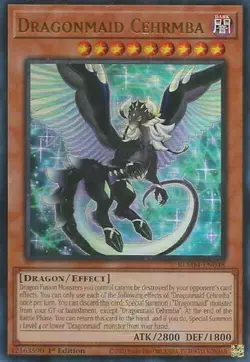 Yugioh! LP Dragonmaid Cehrmba - BLMM-EN048 - Ultra Rare - 1st Edition Lightly Pl - Image 1