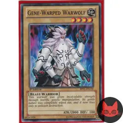 Yugioh Gene-Warped Warwolf BP01-EN116 Starfoil Rare 1st Edition LP - Image 1