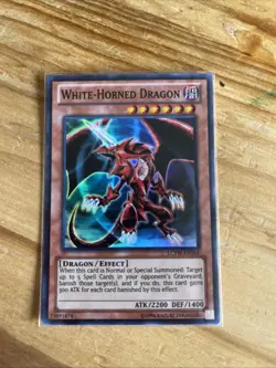 YUGIOH White-Horned Dragon LCYW-EN164 Super Rare NM - Image 1