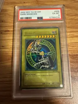 Yugioh! 2002 Dark Magician SDY-006 Ultra Rare PSA 6 - Image 1
