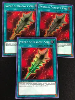 YUGIOH SWORDS OF DRAGON'S SOUL SBLS-EN015 1ST SUPER X3 (NM) - Image 1