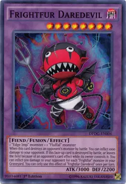 Yugioh! LP Frightfur Daredevil - DPDG-EN006 - Super Rare - 1st Edition Lightly P - Image 1