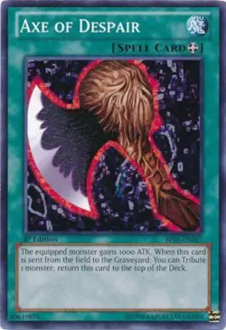 1x (HP) Axe of Despair - BP01-EN067 - Common - 1st Edition YuGiOh - Image 1