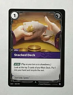 Stacked Deck 183/298 - Riftbound TCG League of Legends Origins Regular - Image 1