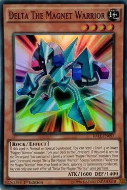 RATE-EN097 DELTA THE MAGNET WARRIOR SUPER RARE 1ST EDITION YuGiOh CARD - Image 1