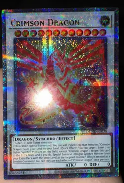 Yu-Gi-Oh! Crimson Dragon Quarter Century Secret Rare (Asian English) AE-038 - Image 1