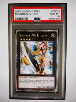 PSA 10 Yugioh! Number 39: Utopia TN23-EN013 - Quarter Century Secret Rare - Image 1