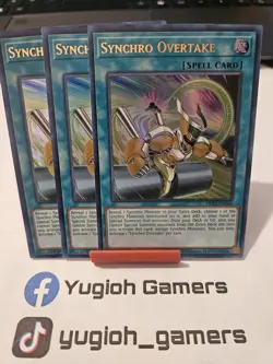 Yu-Gi-Oh Synchro Overtake X3 MP22 1st Edition Ultra Rare Light Played - Image 1