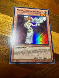 Minerva, Lightsworn Maiden SDLI-EN002 1st Edition Super Rare LP + BONUS - Image 1
