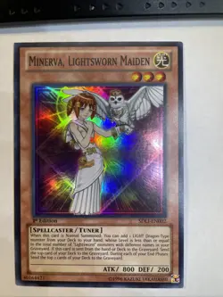 Minerva, Lightsworn Maiden - Super Rare - 1st Ed - SDLI EN002 - YuGiOh - Image 1