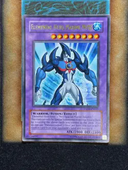 Yugioh Elemental Hero Marine Neos TAEV-EN041 Rare DAMAGED - Image 1